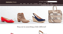Desktop Screenshot of manukashoes.com